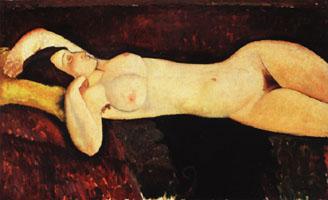 Amedeo Modigliani Reclining Nude (Le Grand Nu) Sweden oil painting art